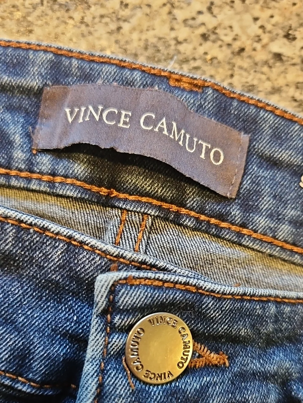👖Vince Camuto Men's Dark Blue Straight Jeans
